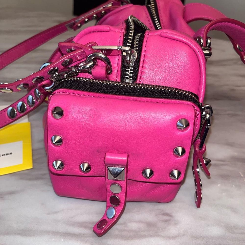 Marc Jacobs Studded Pushlock Mini Satchel – Magenta, Used, Great Shape - Picture 15 of 16
